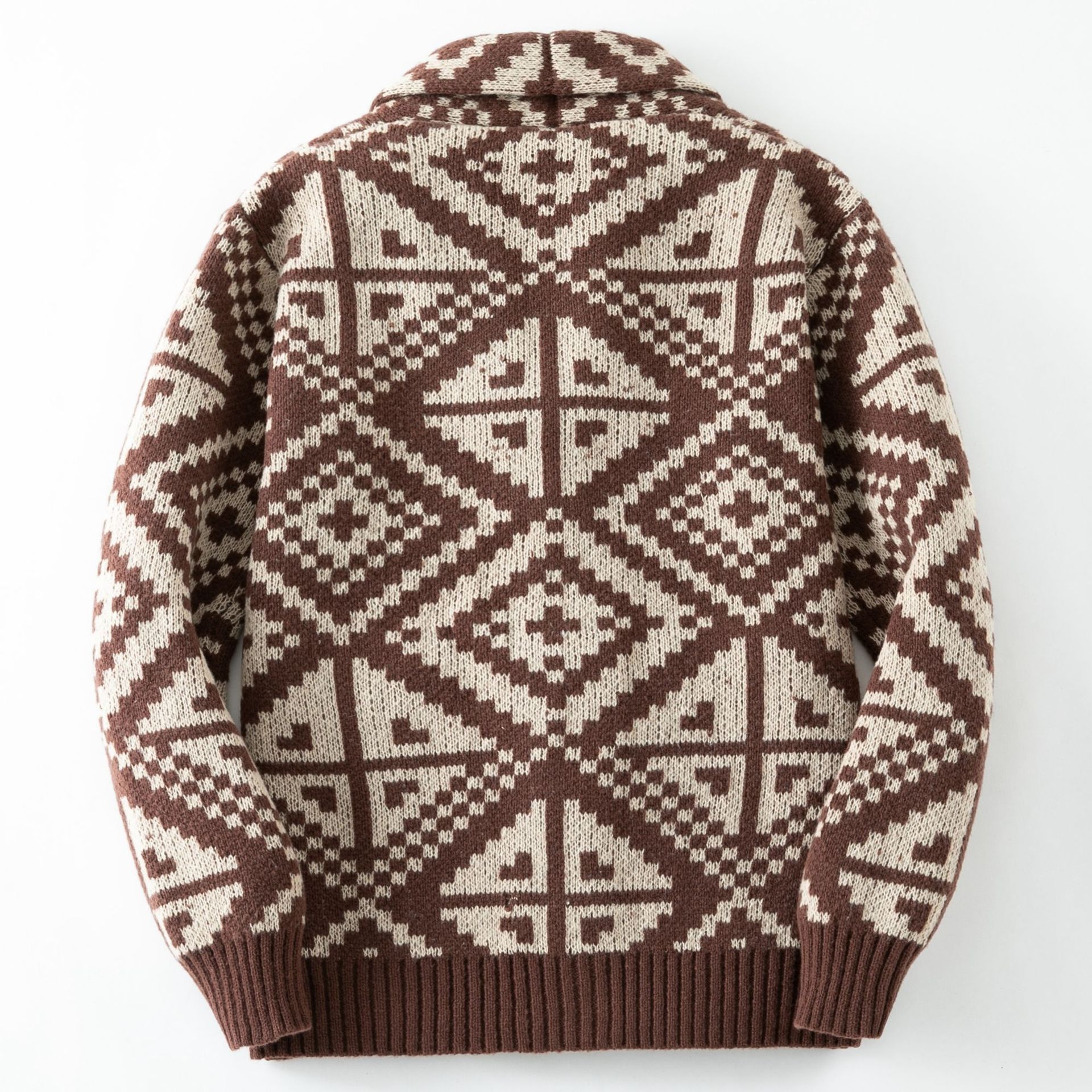 Men's Casual Geometric Jacquard Sweater apparels & accessories