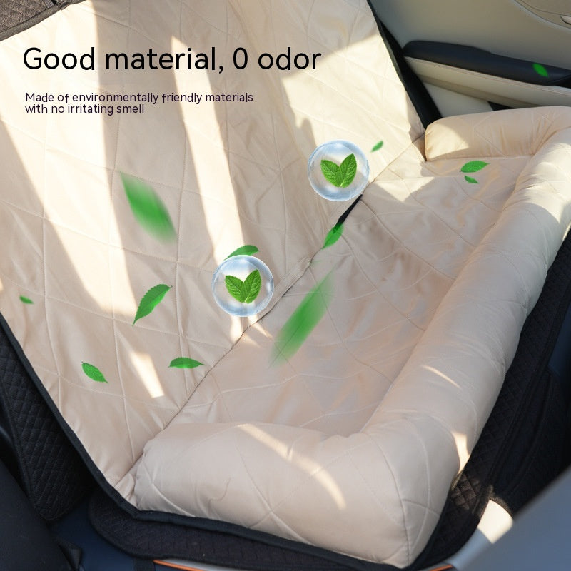 Pet Khaki Rear Car Bed Car seat for Pet