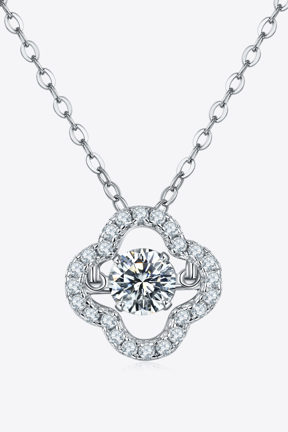 Moissanite Four Leaf Clover Pendant Necklace apparel & accessories