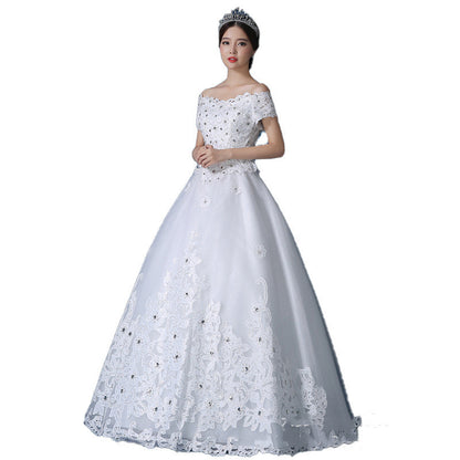 Qidi Studio High-end One-shoulder Wedding Dresses apparels & accessories