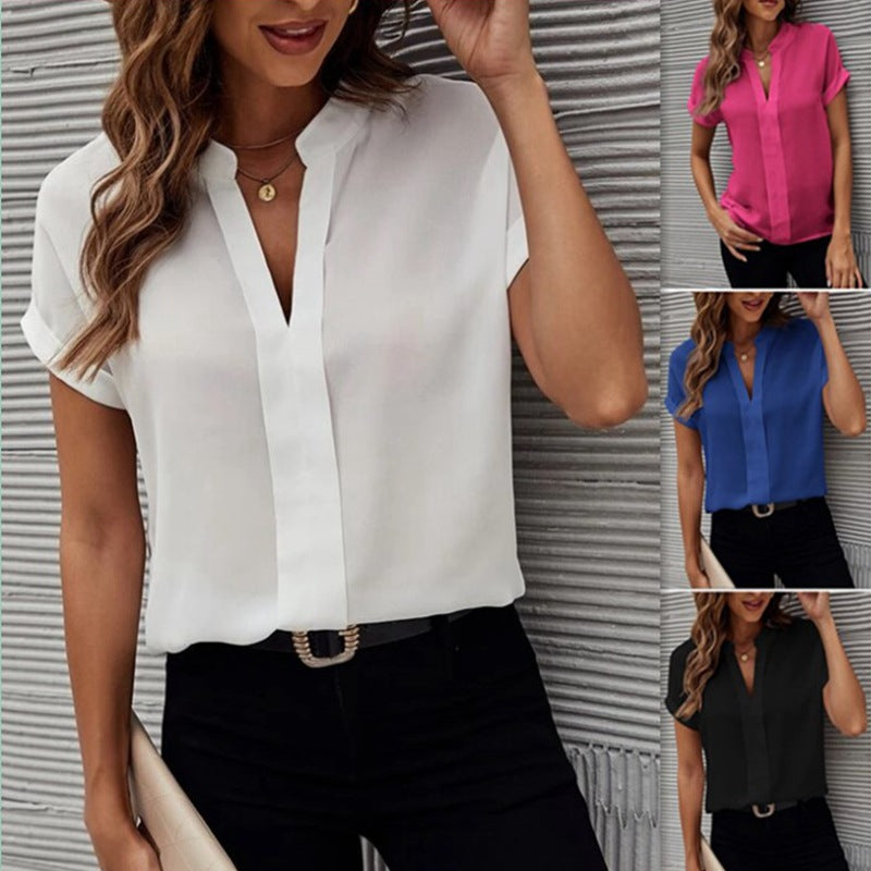 Women's Solid Color Fashion Casual Shirt apparels & accessories