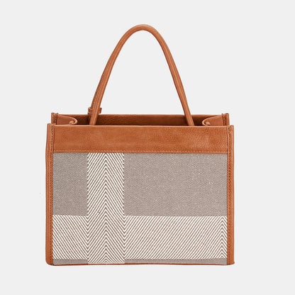 David Jones Striped Contrast Tote Bag Bags