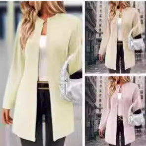 Women's Coat Idle Style Loose Plus Size Solid Color Cardigan Women's Clothes apparels & accessories