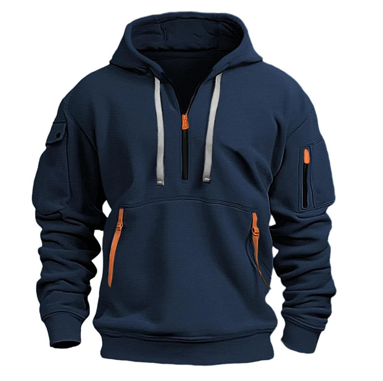 Cotton Dropped Shoulder Hooded Sweatshirt men's clothing