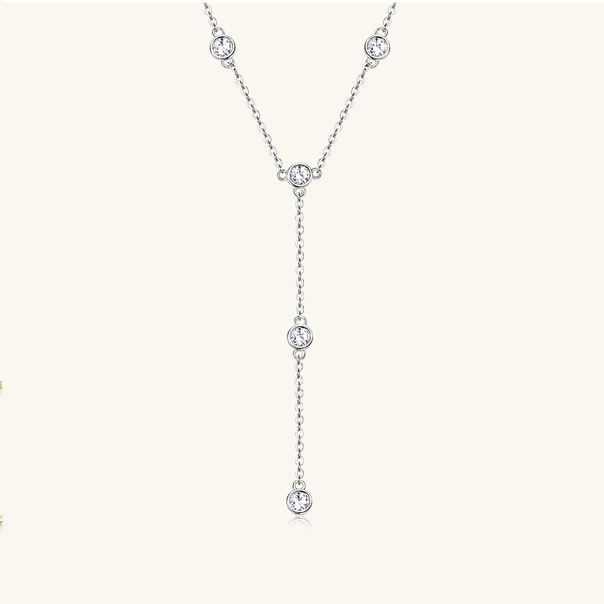 1.1 Carat Moissanite 925 Sterling Silver Necklace apparel & accessories