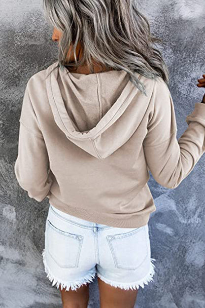 Women's Long-sleeved Loose Casual Hooded Sweater apparels & accessories