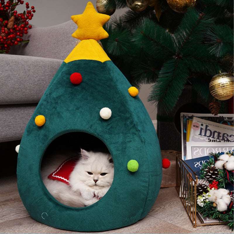 Christmas Tree Cat Bed Pet bed
