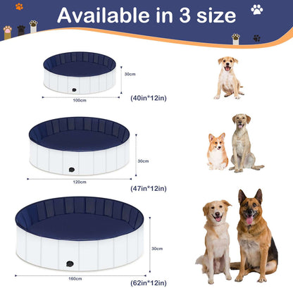 Foldable Dog Pool, Portable Hard Plastic pet pool