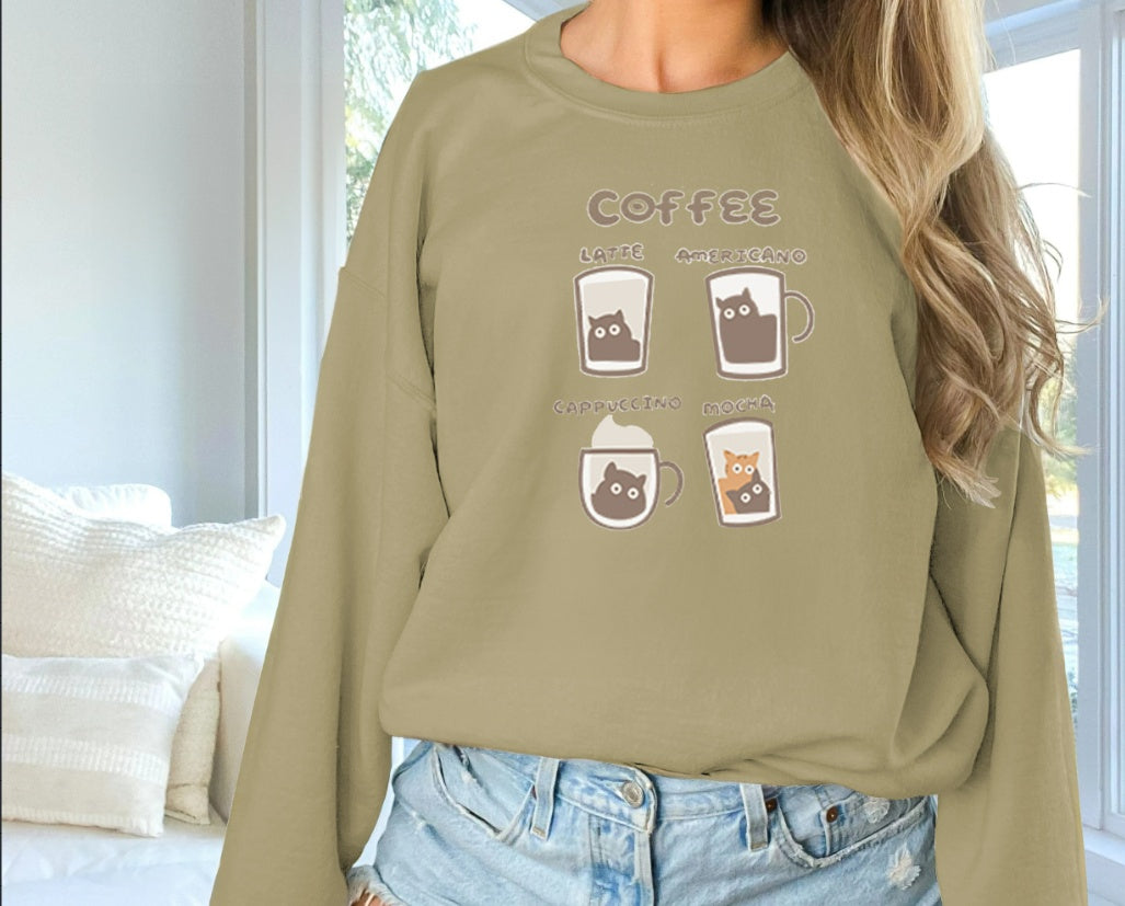 Women's Fashionable Solid Color Printed Long Sleeved Sweatshirt apparels & accessories