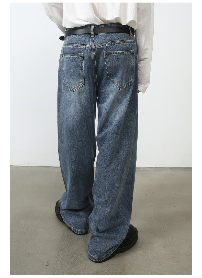 Vintage Jeans Men's Special-interest Design Pants apparel & accessories