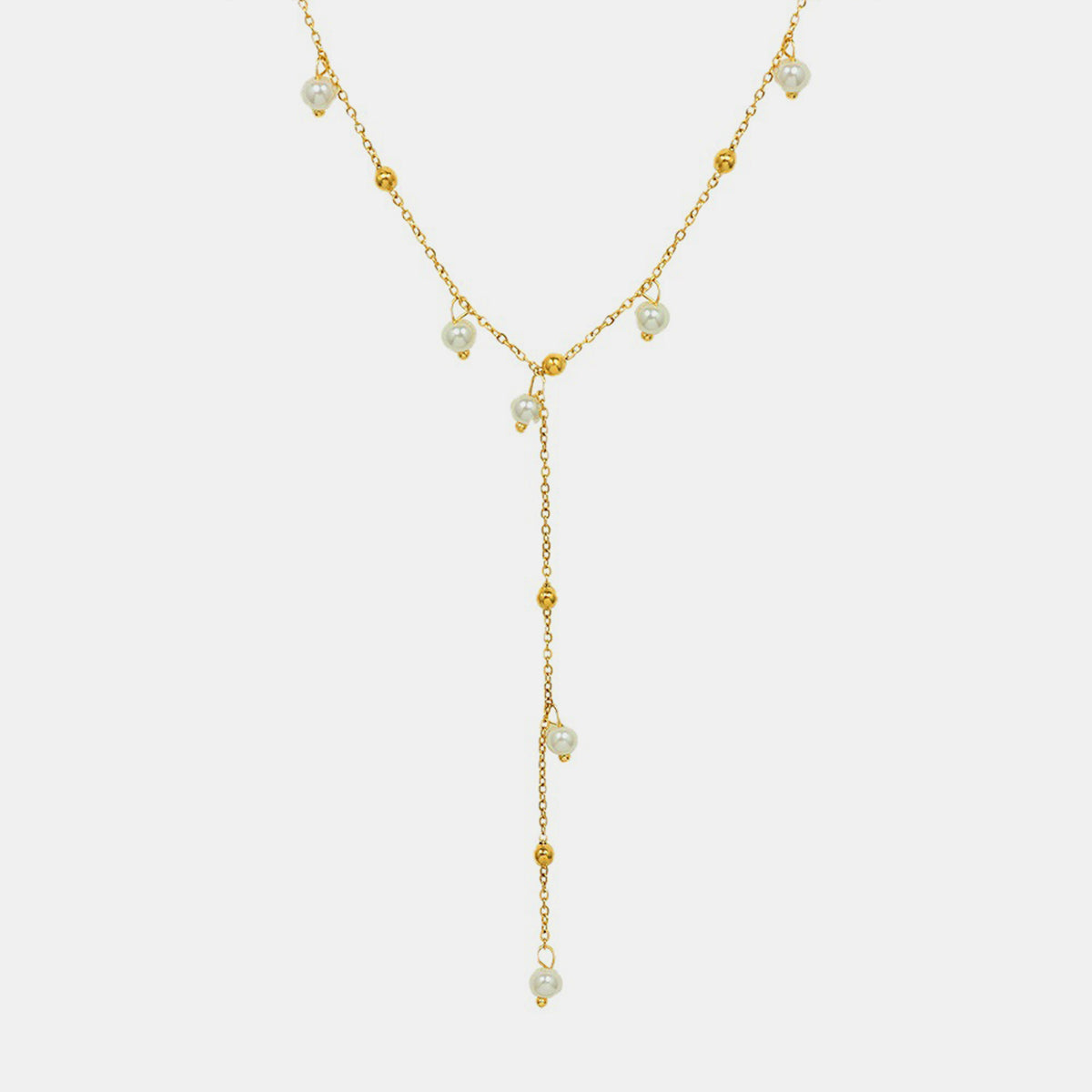 18K Gold-Plated Pearl Drop Necklace apparel & accessories