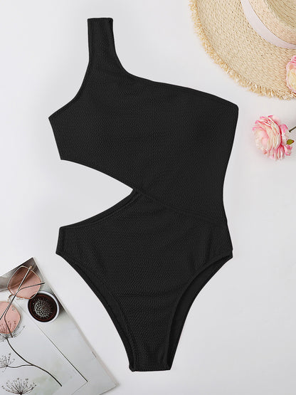 Cutout One Shoulder One-Piece Swimwear apparel & accessories
