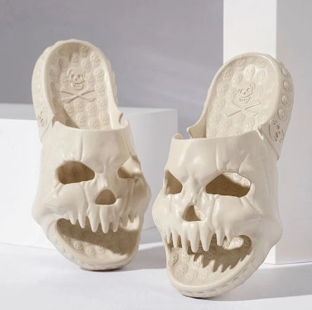 Personalized Skull Design Halloween Slippers halloween