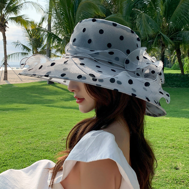 Style Women's Lace Folding Sun Hat apparel & accessories