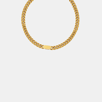 18K Gold-Plated Chain Necklace Jewelry