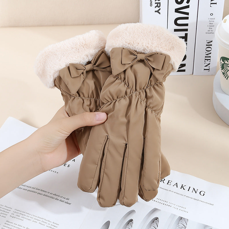 Warm Gloves Winter Women's Touch Screen Fleece-lined Thickened Accessories for women