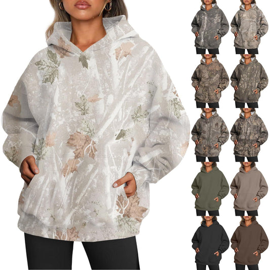 Camouflage Sports Hoodie With Pocket T-Shirts & hoodies