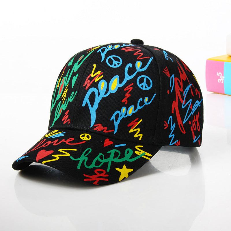 Casual Graffiti Baseball Hat fitness & Sports