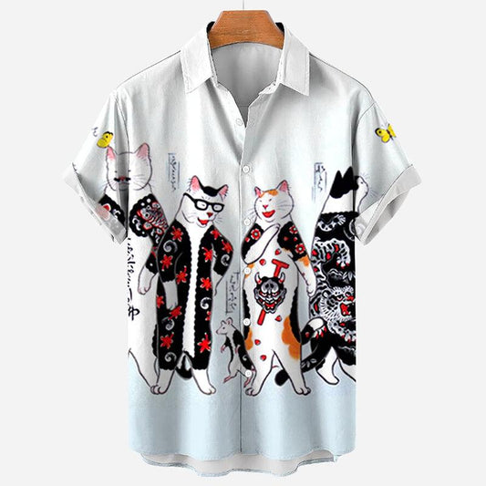Cat Pattern Men's Shirt T-Shirts & hoodies