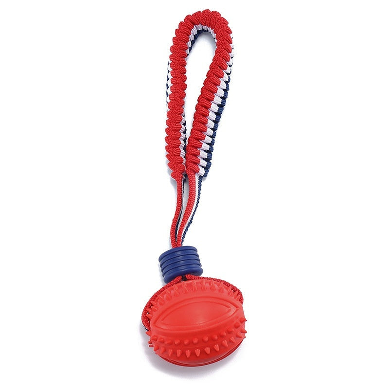 Interactive Dog Toy Ball Interactive Teether With Rope Dog Ball Pet Supplies Chewing Ball Training For Living Room Lake Beach Pets Products Dog Toys