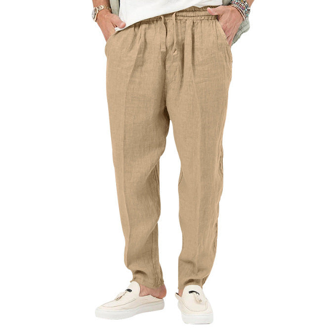 Men's Lace Up Straight Casual Pants apparels & accessories