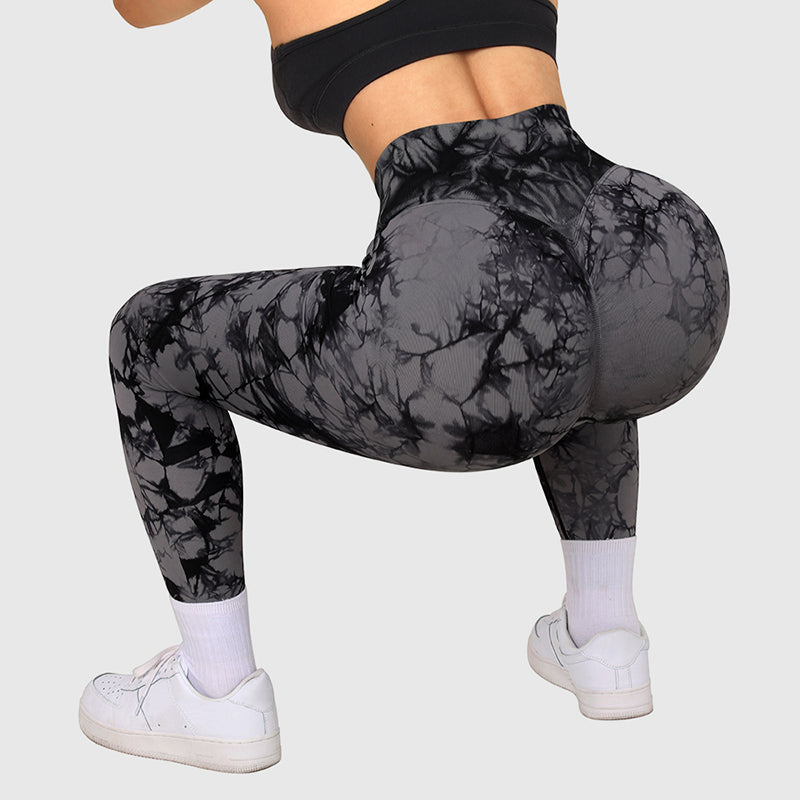 Seamless Tie Dye Leggings Women Yoga Pants 0