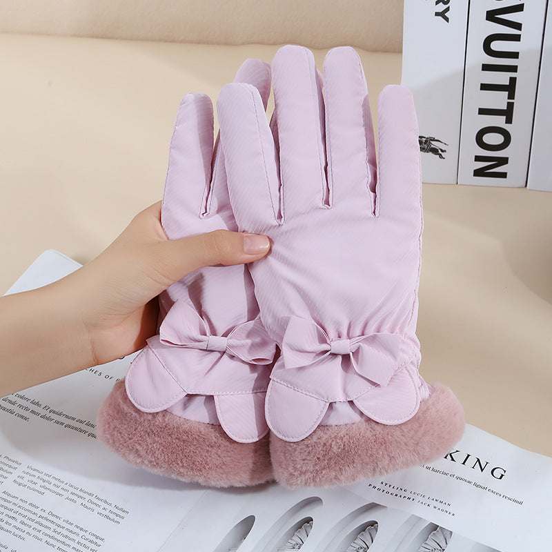 Warm Gloves Winter Women's Touch Screen Fleece-lined Thickened Accessories for women