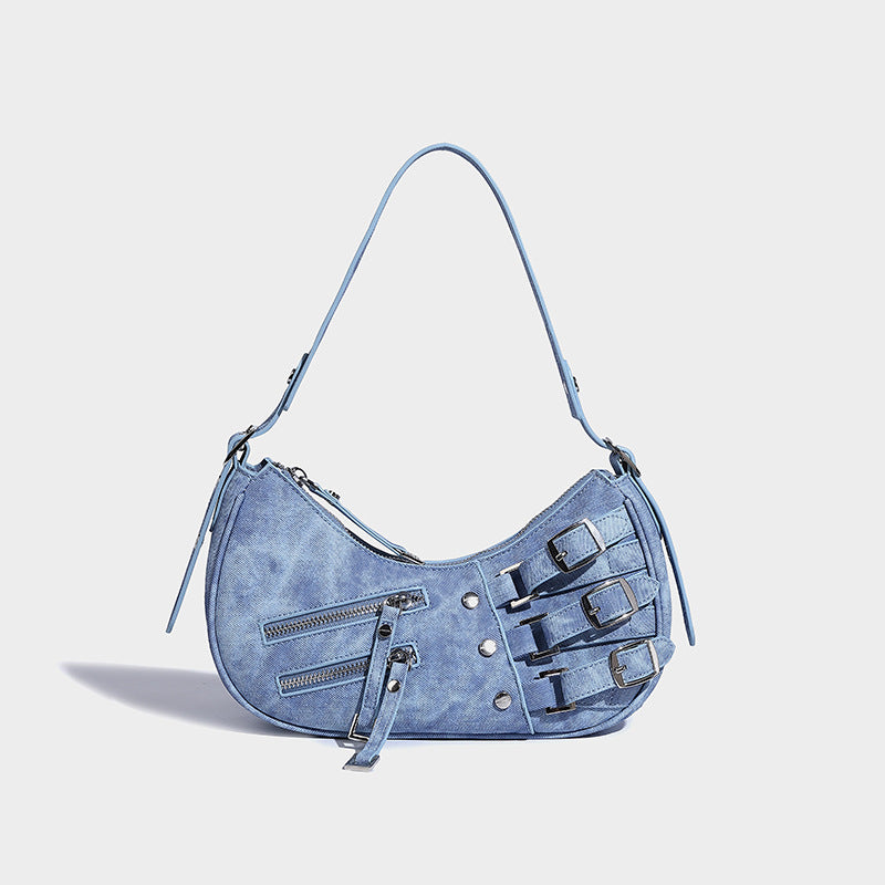 Denim Underarm Bag American Retro apparel & accessories