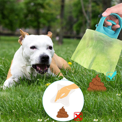 Portable Lightweight Dog Pooper Scooper With Built-in Poop Bag Dispenser Eight-claw Shovel Pet Products