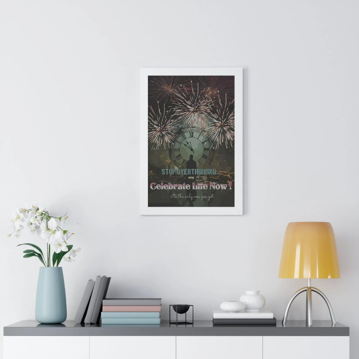 Celebrate Life -Framed Vertical Poster Poster