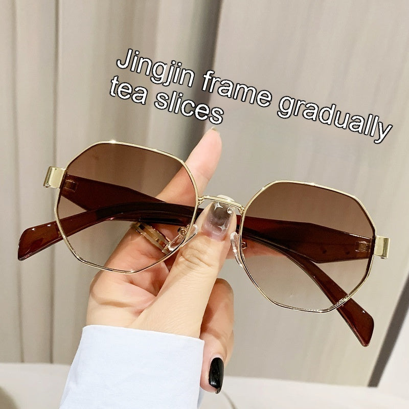 Modern Square Polygon Metal Sunglasses apparel & accessories