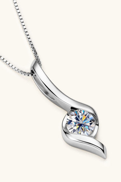 Moissanite Silver Necklace Jewelry