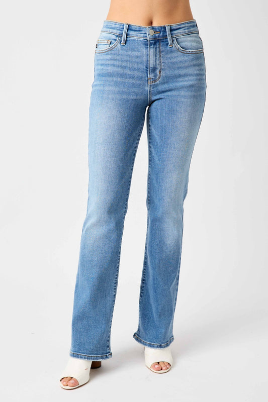 Judy Blue Full Size High Waist Straight Jeans Bottom wear