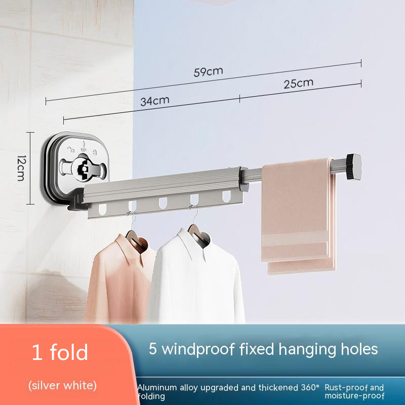 Suction Cup Folding Clothes Hanger Gadgets