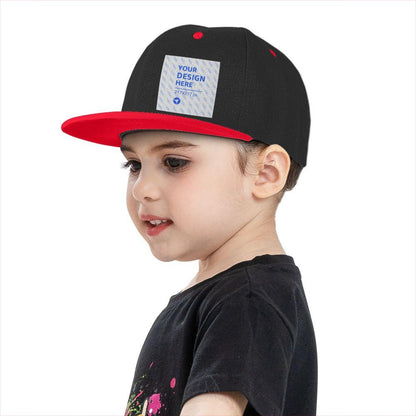 Children's Flat Brim Contrast Hip Hop Hat Kids product