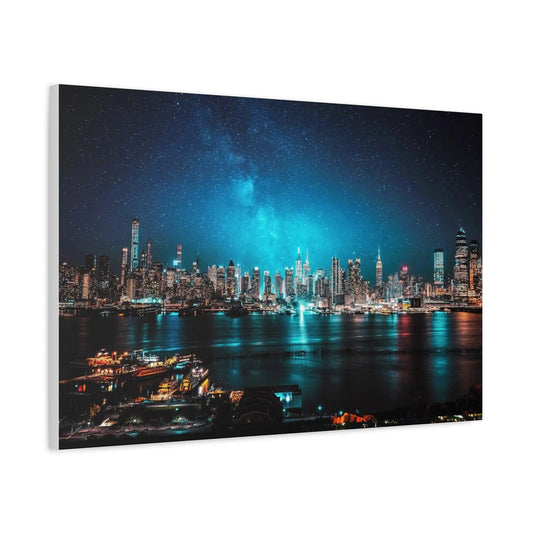 City Skyline at night-Canvas Canvas