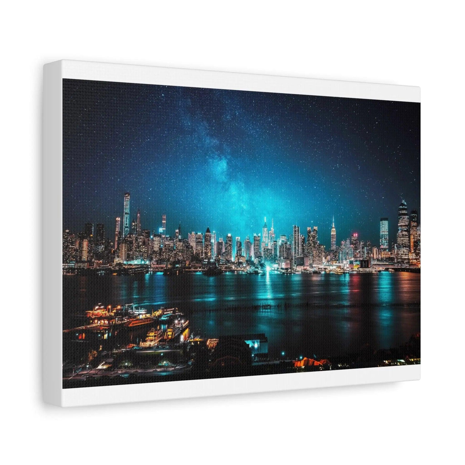City Skyline at night-Canvas Canvas