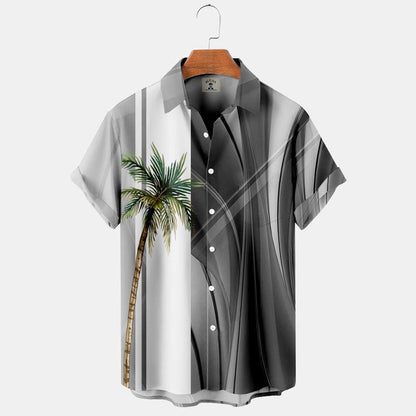 Coconut Tree 3D Printed Hawaiian Shirt T-Shirt