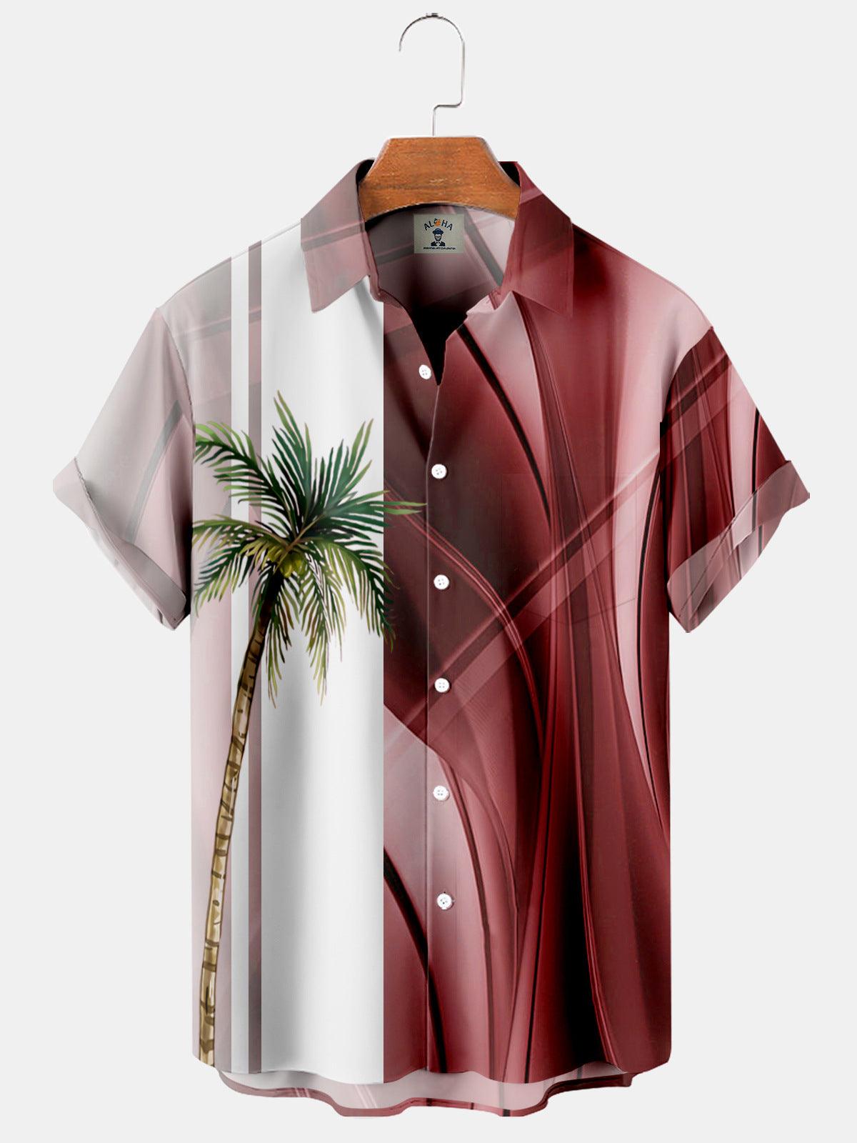 Coconut Tree 3D Printed Hawaiian Shirt T-Shirt