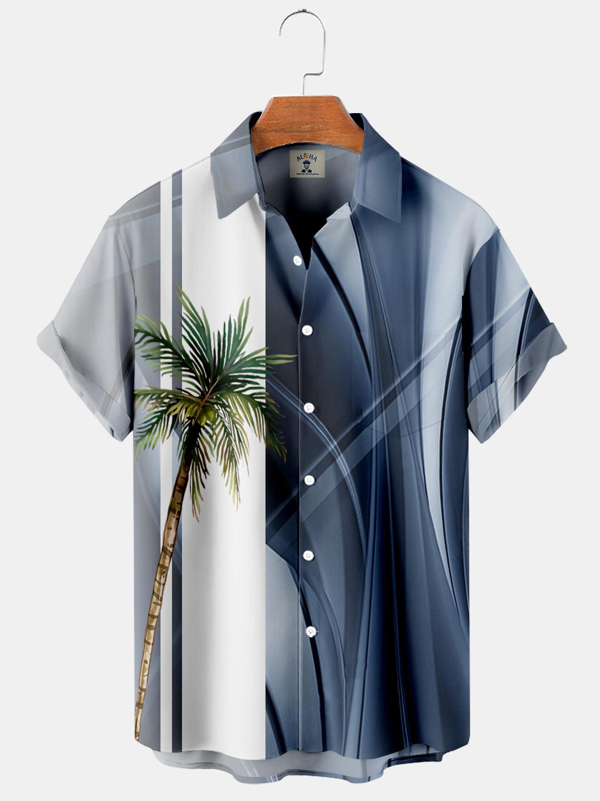 Coconut Tree 3D Printed Hawaiian Shirt T-Shirt