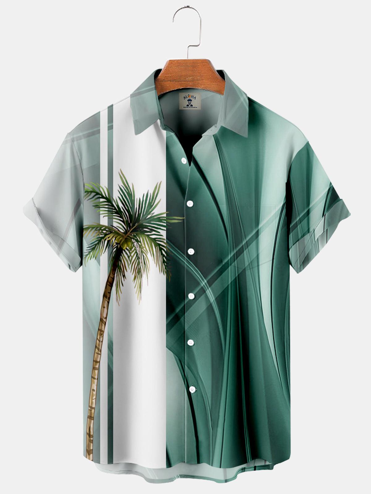Coconut Tree 3D Printed Hawaiian Shirt T-Shirt