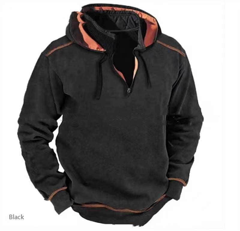 Contrast Color Fashion Men's Hoodie Hoodie