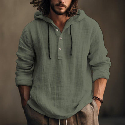 Cotton Linen Hooded Sweater T-Shirts & hoodies