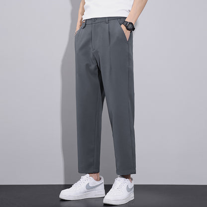 Men's Straight Loose Wide-leg Pants Casual Trousers apparel & accessories