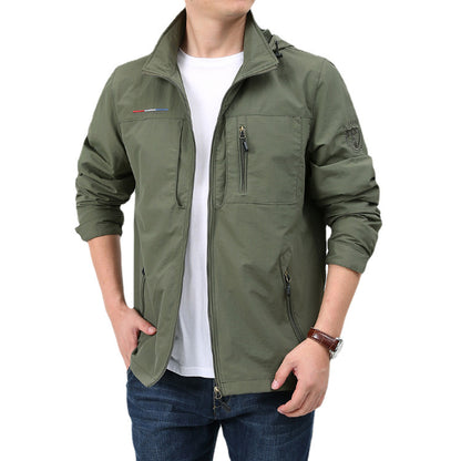 Shell Jacket Men's Casual Fashion Spring And Autumn Outdoor Loose apparels & accessories