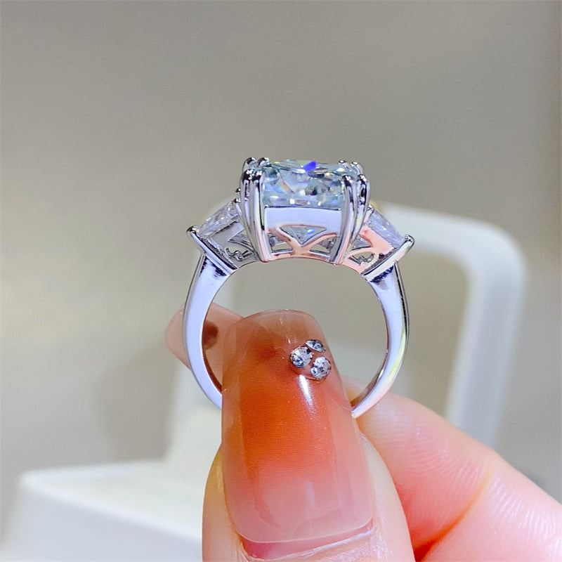 5 Carat Moissanite 925 Sterling Silver Ring 