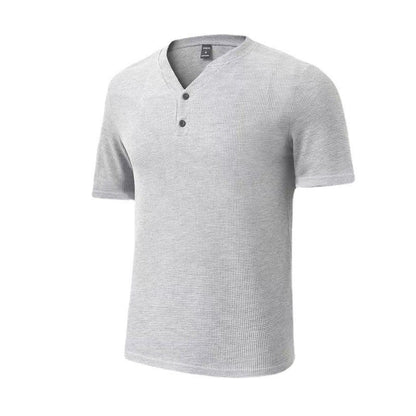 Men's V-neck Solid Color Suit T-Shirts & hoodies