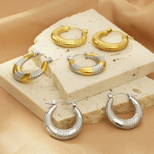 Titanium Steel Hoop Earrings apparel & accessories