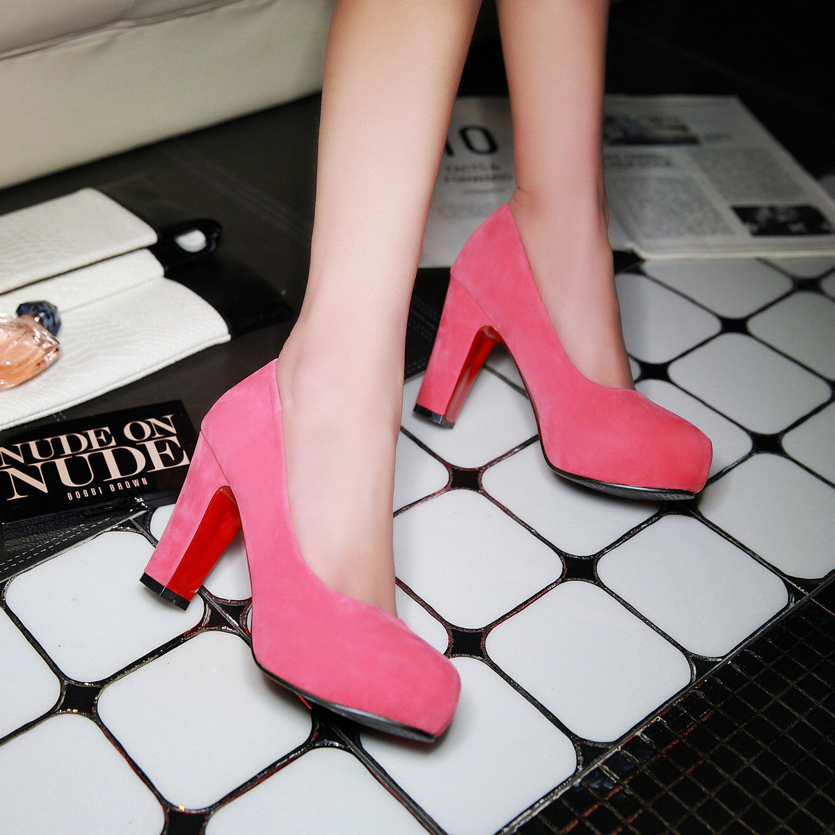 Shallow Mouth High Heel Shoes & Bags