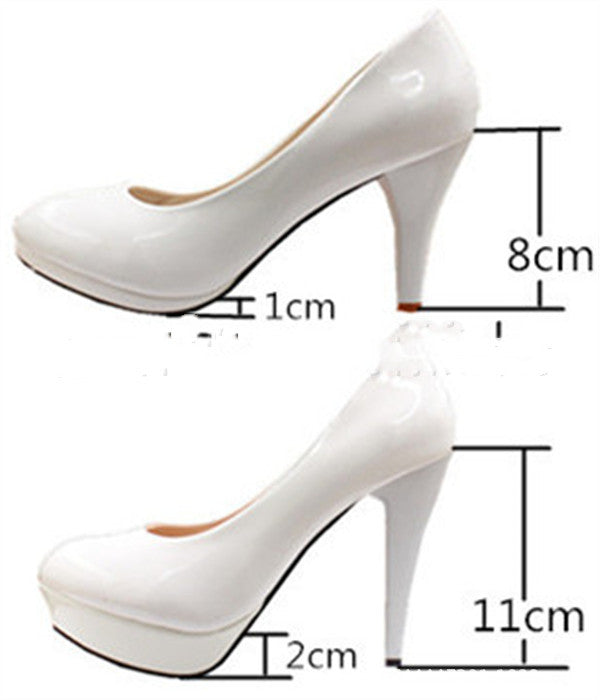 White Anklet Large Size Women's Wedding Shoes Shoes & Bags